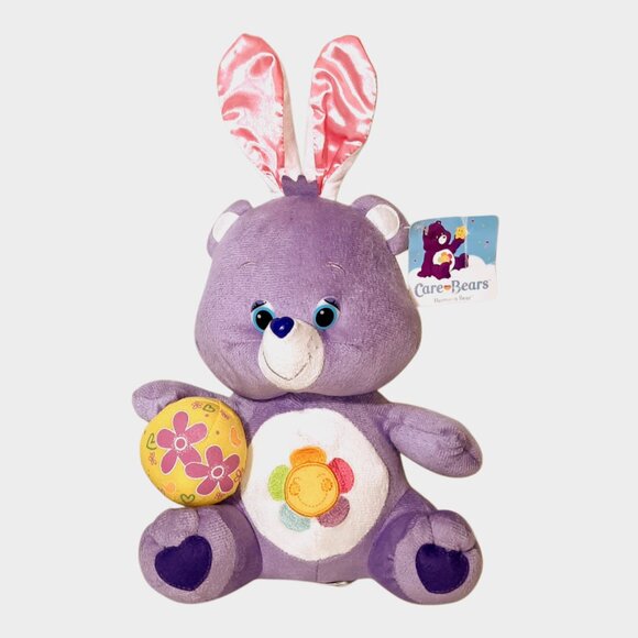 2013 Care Bears Harmony Easter Bunny Ears Plush Stuffed Toy 11" - Picture 1 of 9